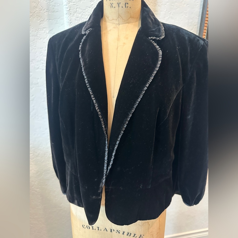 LOFT Black Velvet Women's Bolero